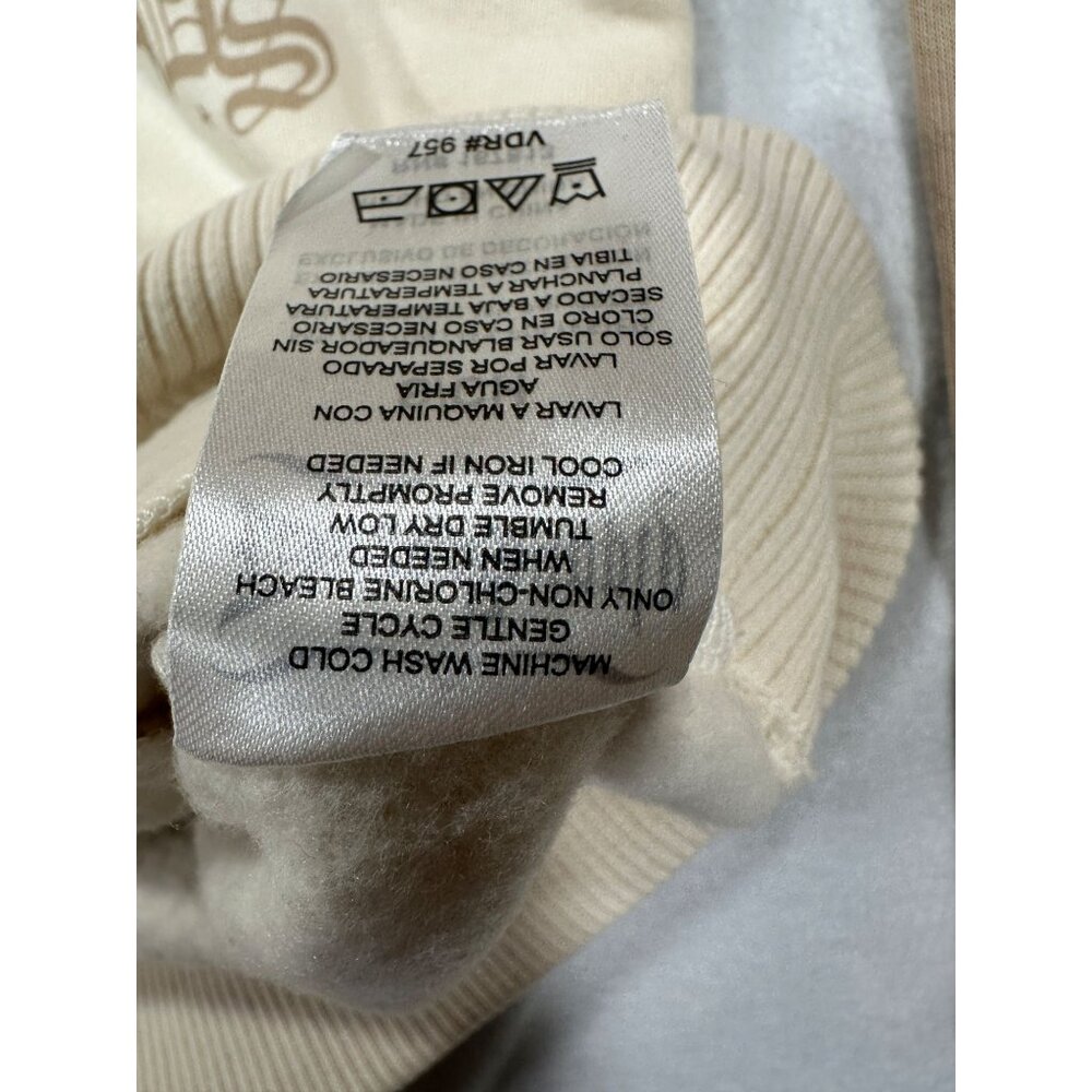 Dog Supply By Snoop Dogg Mens DS Varsity Jacket S Natural Beige Cotton Polyester - Picture 6 of 11
